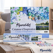Cargar imagen en el visor de la galería, Pintar Por Números - Campo De Flores Azules - Figuredart - Paisajes