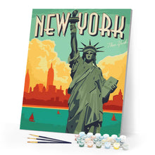 Cargar imagen en el visor de la galería, Póster de viaje Ciudad de Nueva York