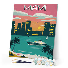 Cargar imagen en el visor de la galería, Póster de viaje Miami