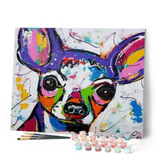 Cargar imagen en el visor de la galería, Pintar Por Números - Persiguiendo Al Perro - Figuredart - Animales Perros