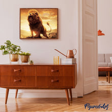Cargar imagen en el visor de la galería, Pintar Por Números - La Fuerza Del León - Figuredart - Animales Leones
