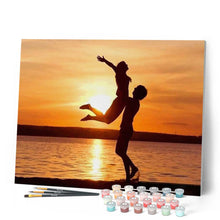 Cargar imagen en el visor de la galería, Pintar Por Números - Crepúsculo Pareja - Figuredart - Romanticismo