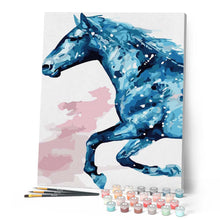 Cargar imagen en el visor de la galería, Pintar Por Números - Caballo Azul - Figuredart - Animales Caballos