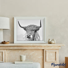 Cargar imagen en el visor de la galería, Pintar Por Números - Yak Blanco - Figuredart - Animales
