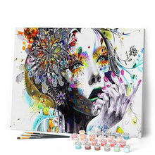 Cargar imagen en el visor de la galería, Pintar Por Números - Femenina Abstracta - Figuredart - Retrato