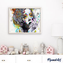 Cargar imagen en el visor de la galería, Pintar Por Números - Femenina Abstracta - Figuredart - Retrato