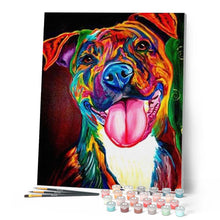 Cargar imagen en el visor de la galería, Pintar Por Números - Lengua De Perro - Figuredart - Animales Perros