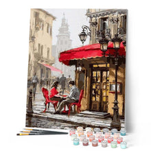 Cargar imagen en el visor de la galería, Pintar Por Números - Londres Parejas En La Calle - Figuredart - Ciudades Romanticismo