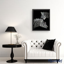 Cargar imagen en el visor de la galería, Pintar Por Números - Cebra Blanco Y Negro - Figuredart - Animales