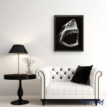 Cargar imagen en el visor de la galería, Pintar Por Números - Tiburón Blanco Y Negro - Figuredart - Animales