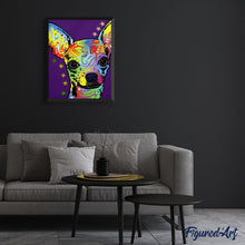 Cargar imagen en el visor de la galería, Pintar Por Números - Perro Acuarela - Figuredart - Animales Perros
