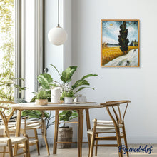 Cargar imagen en el visor de la galería, Pintar Por Números - Campo De Trigo Bajo El Sol - Figuredart - Paisajes