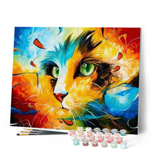Cargar imagen en el visor de la galería, Pintar Por Números - Gato Acuarela - Figuredart - Gatos