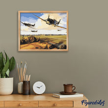 Cargar imagen en el visor de la galería, Pintar Por Números - Luchador - Figuredart - Aviones Paisajes Reproducción De Obras De Arte