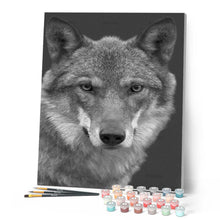 Cargar imagen en el visor de la galería, Pintar Por Números - Perro Blanco Y Negro 2 - Figuredart - Animales Perros