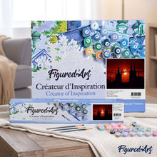 Cargar imagen en el visor de la galería, Pintar Por Números - Castillo Rojo Atardecer - Figuredart - Paisajes