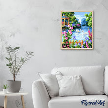 Cargar imagen en el visor de la galería, Pintar Por Números - Lago Del Cisne - Figuredart - Animales Paisajes