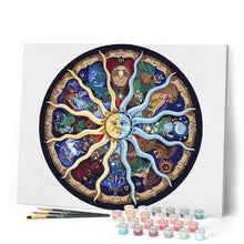 Cargar imagen en el visor de la galería, Pintar Por Números - Zodíaco - Figuredart - Pintura Abstracta