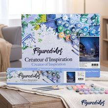 Cargar imagen en el visor de la galería, Pintar Por Números - Calle En Navidad - Figuredart - Navidad Paisajes