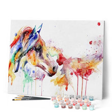 Cargar imagen en el visor de la galería, Pintar Por Números - Acuarela Caballo - Figuredart - Animales Caballos