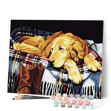 Cargar imagen en el visor de la galería, Pintar Por Números - Perro Perezoso - Figuredart - Animales Perros