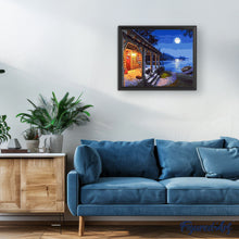 Cargar imagen en el visor de la galería, Pintar Por Números - Cabaña En La Luz De La Luna - Figuredart - Paisajes