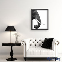 Cargar imagen en el visor de la galería, Pintar Por Números - Elefante Gris Oscuro - Figuredart - Animales Elefantes