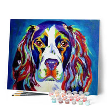Cargar imagen en el visor de la galería, Pintar Por Números - Perro De Color 3 - Figuredart - Animales Perros Pop Art