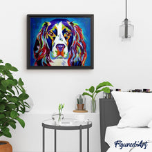 Cargar imagen en el visor de la galería, Pintar Por Números - Perro De Color 3 - Figuredart - Animales Perros Pop Art