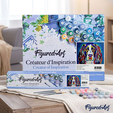 Cargar imagen en el visor de la galería, Pintar Por Números - Perro De Color 3 - Figuredart - Animales Perros Pop Art