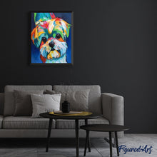 Cargar imagen en el visor de la galería, Pintar Por Números - Perro De Color 4 - Figuredart - Animales Perros Pop Art