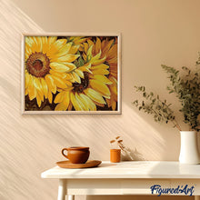 Cargar imagen en el visor de la galería, Pintar Por Números - Girasol En Plena Floración - Figuredart - Flores