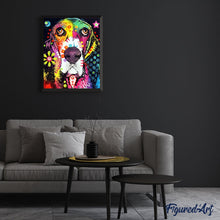 Cargar imagen en el visor de la galería, Pintar Por Números - Perro De Color 5 - Figuredart - Animales Perros Pop Art