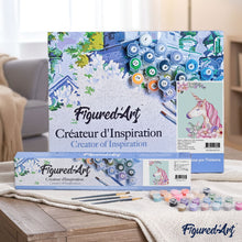Cargar imagen en el visor de la galería, Pintar Por Números - Unicornio Rosado - Figuredart - Animales Infantil