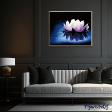 Cargar imagen en el visor de la galería, Pintar Por Números - En Silencio En Flor De Loto - Figuredart - Flores Principiantes