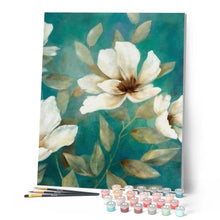 Cargar imagen en el visor de la galería, Pintar Por Números - Loto Blanco 1 - Figuredart - Flores