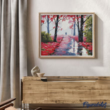 Cargar imagen en el visor de la galería, Pintar Por Números - Paseo En El Bosque Rojo - Figuredart - Paisajes