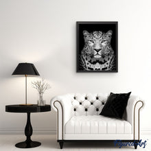 Cargar imagen en el visor de la galería, Pintar Por Números - Leopardo Gris - Figuredart - Animales