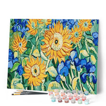 Cargar imagen en el visor de la galería, Pintar Por Números - Van Gogh Jardín De Girasoles - Figuredart - Flores Reproducción De Obras De Arte Van Gogh