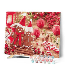 Cargar imagen en el visor de la galería, Pintar Por Números - Galletas De Navidad Hombre - Figuredart - Navidad