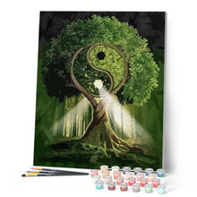 Cargar imagen en el visor de la galería, Pintar Por Números - Árbol Ying Yang - Figuredart - Árboles