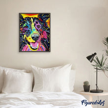 Cargar imagen en el visor de la galería, Pintar Por Números - Perro De Color 6 - Figuredart - Animales Perros Pop Art