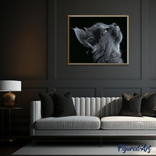 Cargar imagen en el visor de la galería, Pintar Por Números - Gato Negro Y Gris - Figuredart - Animales Gatos