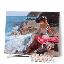 Cargar imagen en el visor de la galería, Pintar Por Números - Mujer En El Mar - Figuredart - Paisajes