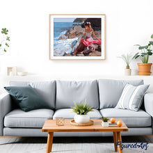 Cargar imagen en el visor de la galería, Pintar Por Números - Mujer En El Mar - Figuredart - Paisajes