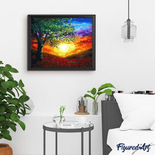 Cargar imagen en el visor de la galería, Pintar Por Números - Puesta De Sol Brillo - Figuredart - Paisajes