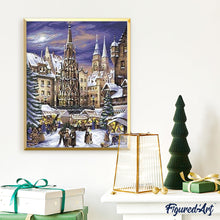 Cargar imagen en el visor de la galería, Pintar Por Números - Mercado De Navidad De Nuremberg - Figuredart - Ciudades Navidad