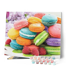 Cargar imagen en el visor de la galería, Pintar Por Números - Macarons - Figuredart - Cocina
