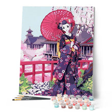 Cargar imagen en el visor de la galería, Pintar Por Números - Kimono - Figuredart - Deseos De Otros Lugares