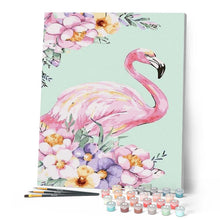 Cargar imagen en el visor de la galería, Pintar Por Números - Pink Flamingos - Figuredart - Animales